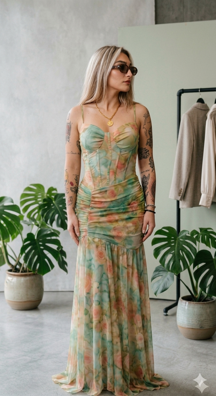 Ninfa Mesh Maxi