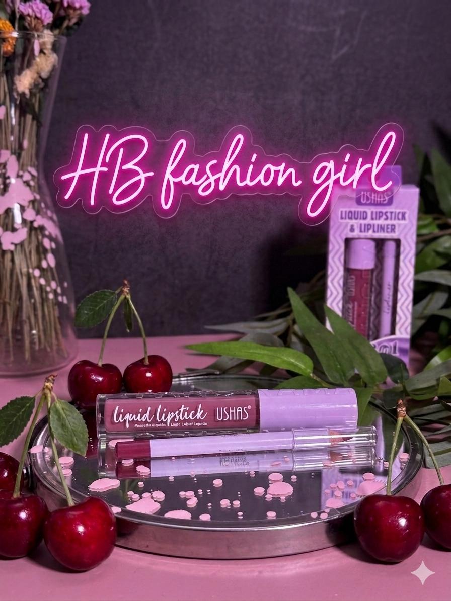 USHAS Collezione Liquid Lipstick & Lip Liner 💄