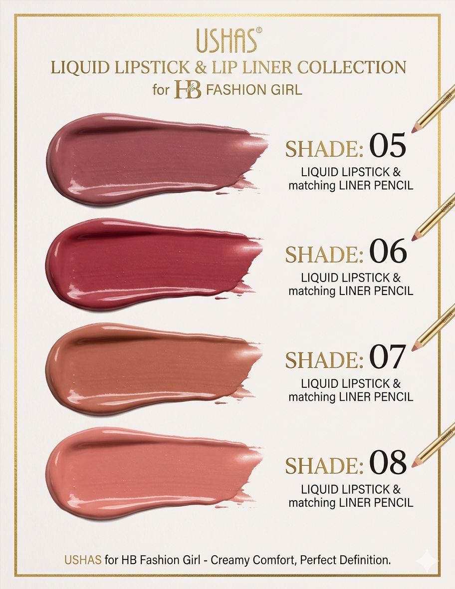 USHAS Collezione Liquid Lipstick & Lip Liner 💄