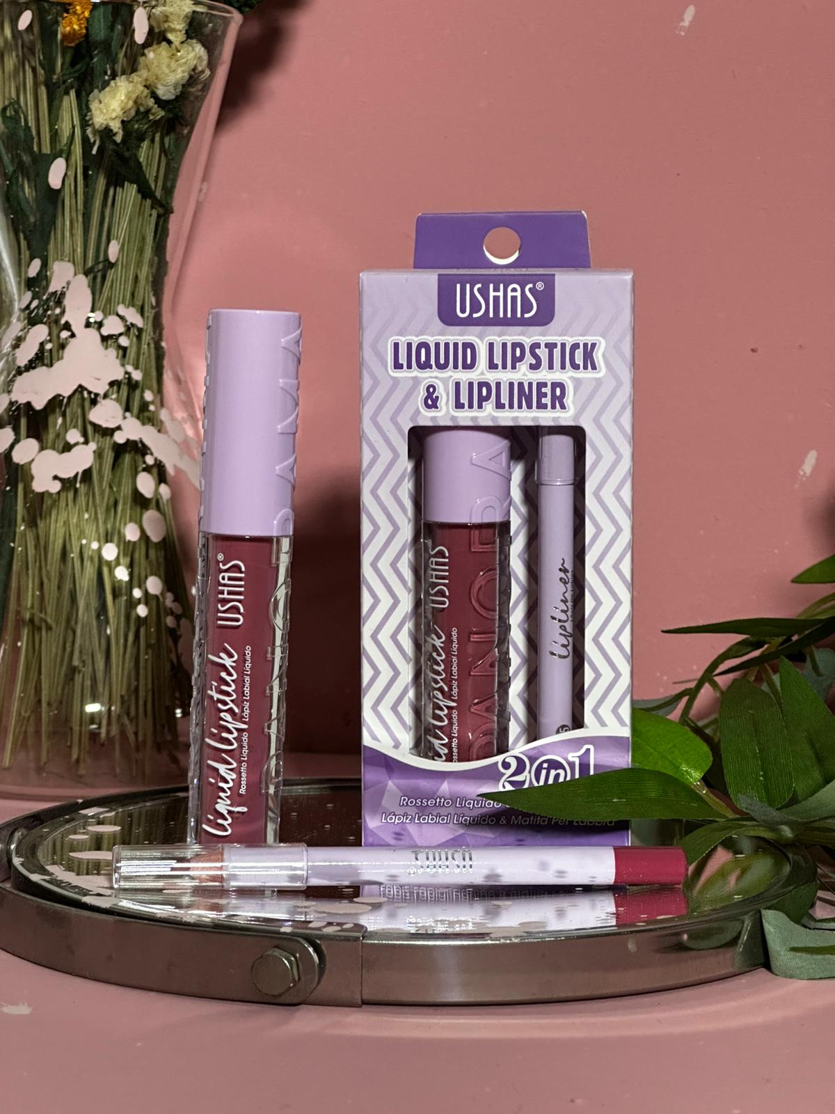 USHAS Collezione Liquid Lipstick & Lip Liner 💄