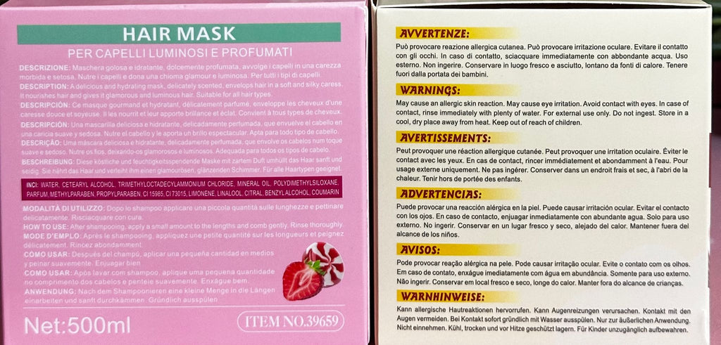 🍓 Kiss Oumi - Maschera Capelli "Essenza Araba"