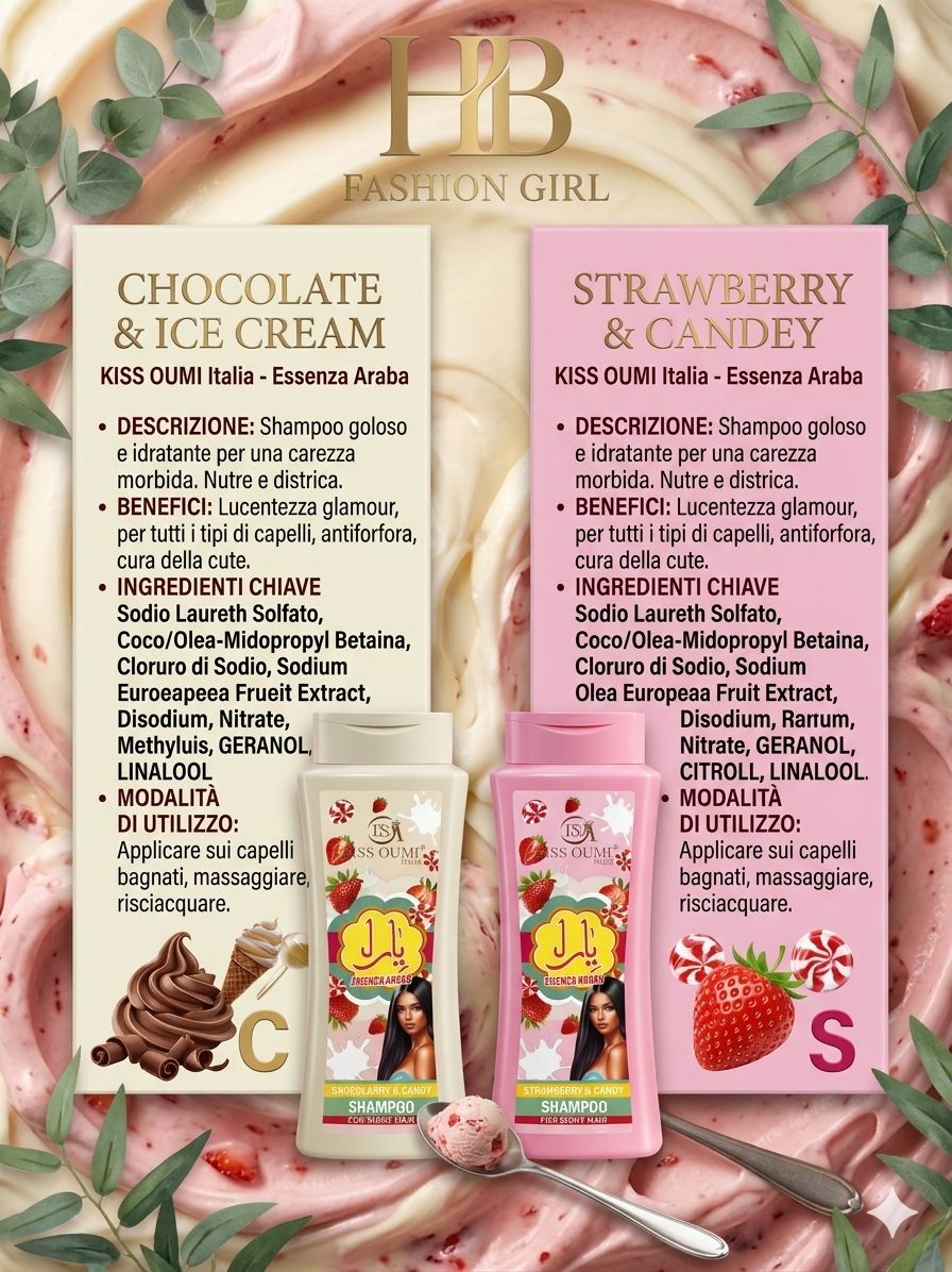 🍦🍫🍓 Shampoo Kiss Oumi "Essenza Araba"
