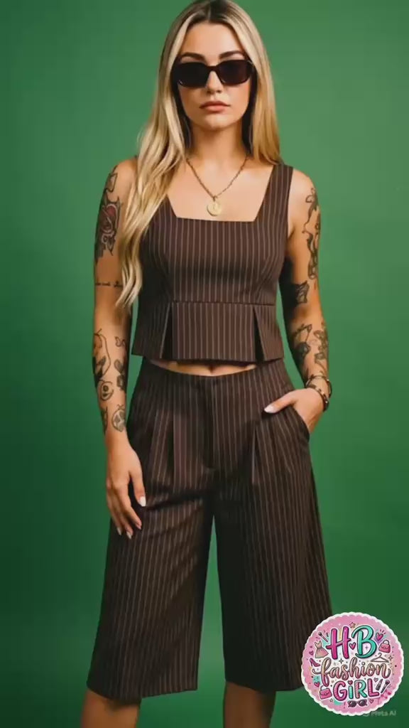 Coordinato pinstripe