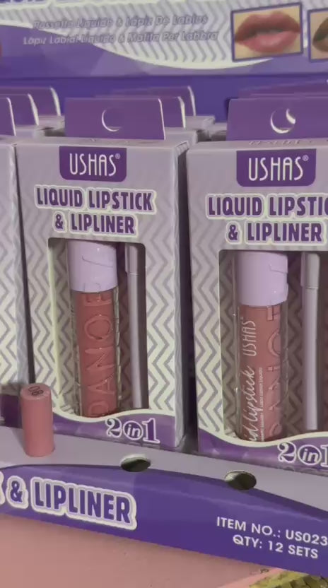 USHAS Collezione Liquid Lipstick & Lip Liner 💄