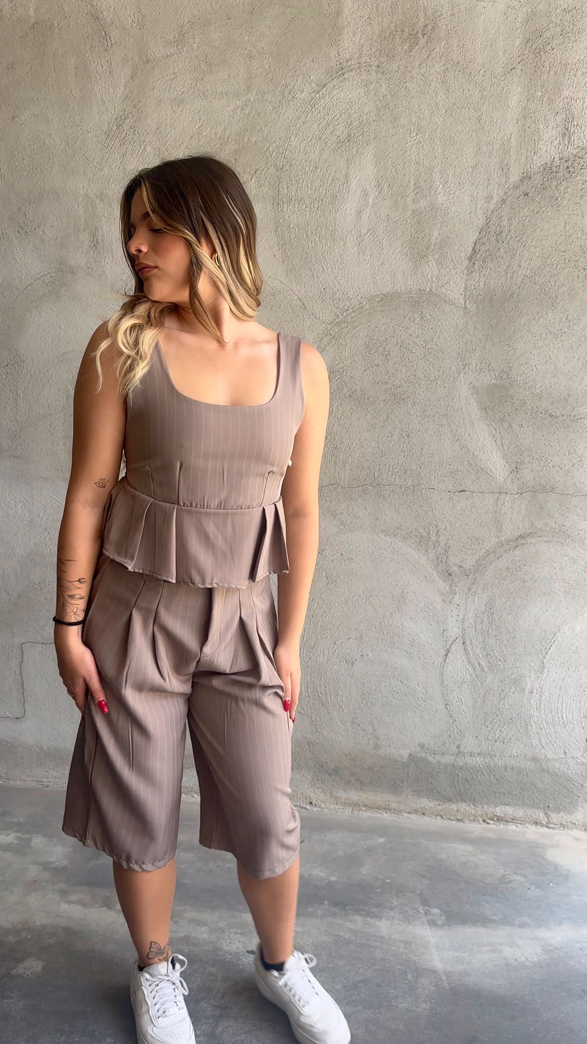 Coordinato pinstripe
