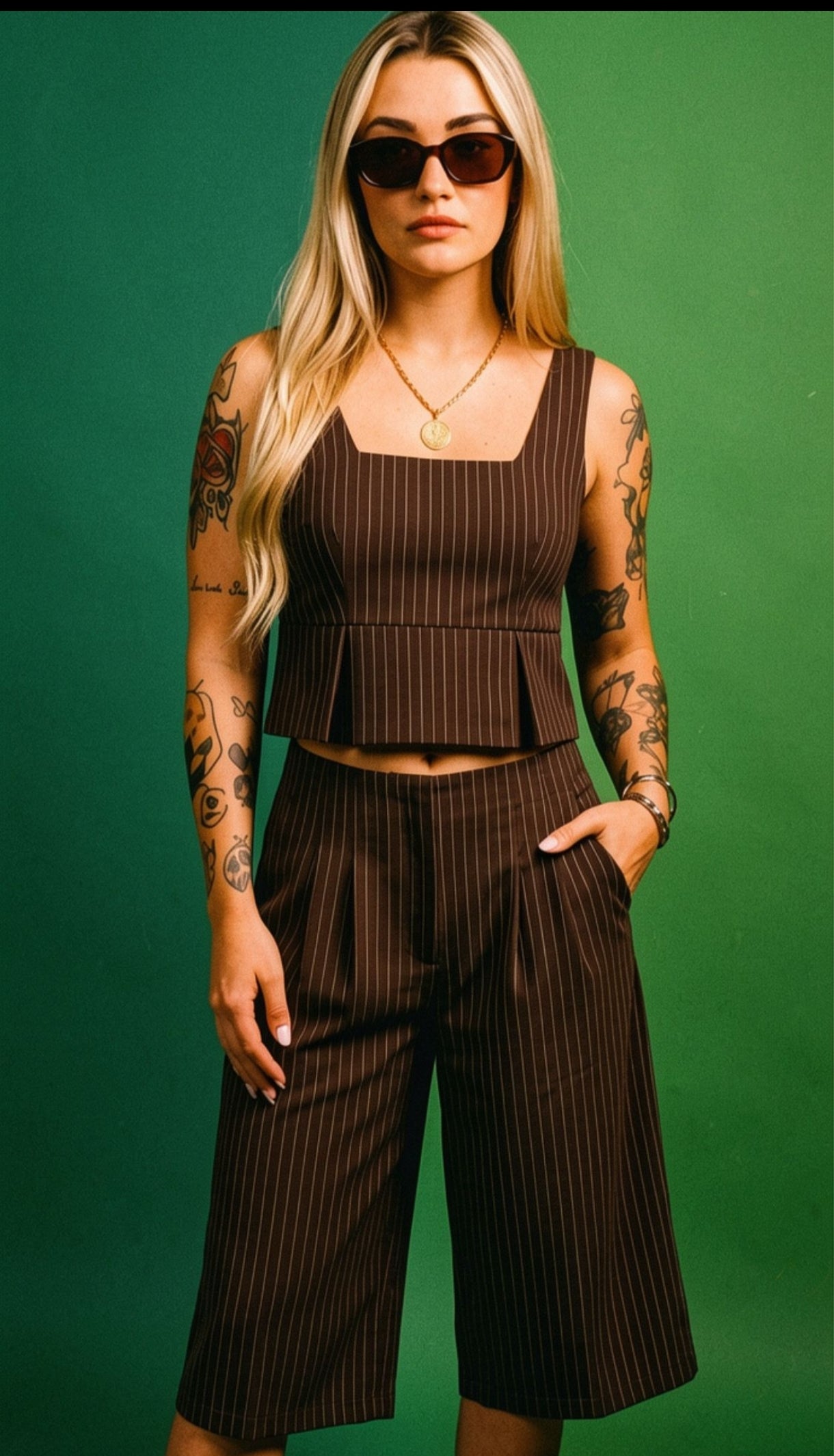Coordinato pinstripe